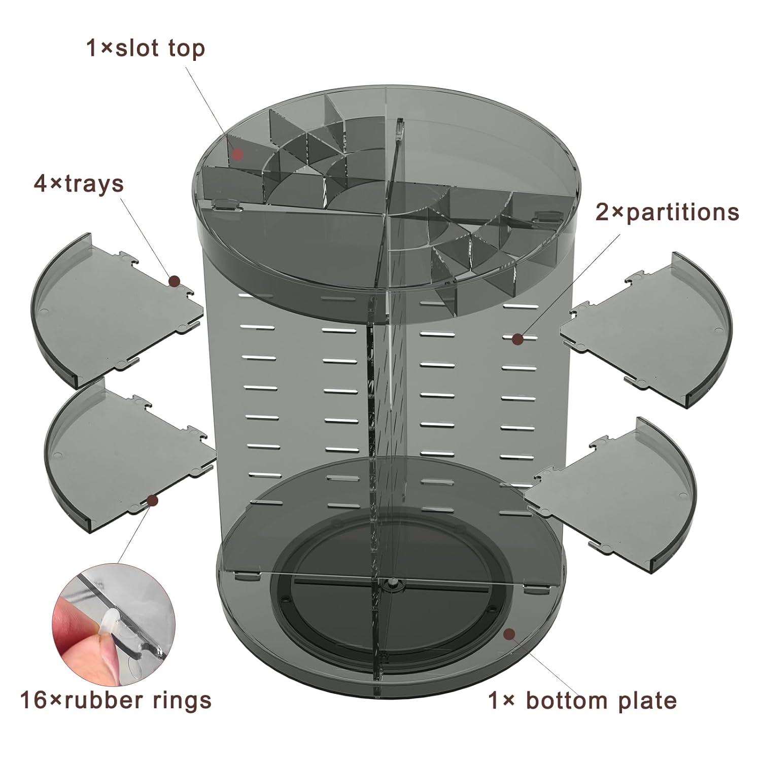 Rotating Makeup Organizer, Adjustable Layers Spinning Organizer, Cosmetic Display Case, Multi-Function Storage Carousel, Makeup Organizer, Makeup Holder, Makeup Stand Rotating Makeup Organizer, Adjustable Layers Spinning Organizer, Cosmetic Display Case, Multi-Function Storage Carousel, Makeup Organizer, Makeup Holder, Makeup Stand
